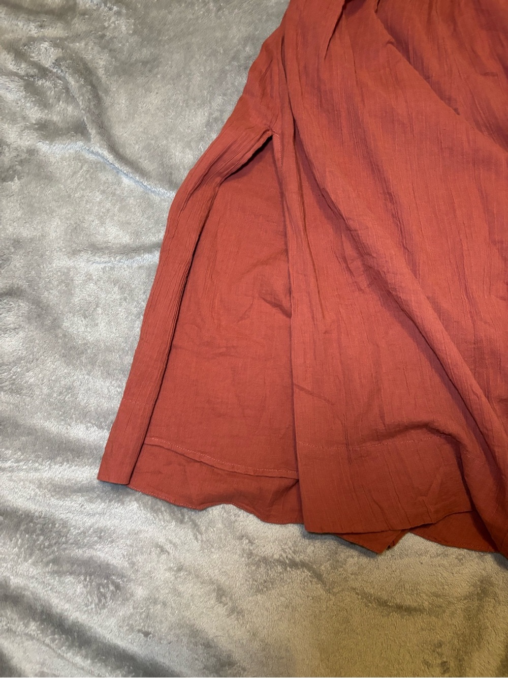 Free People Oasis Midi Dress in Rust/Terracotta — Size M/L - Picture 7 of 13
